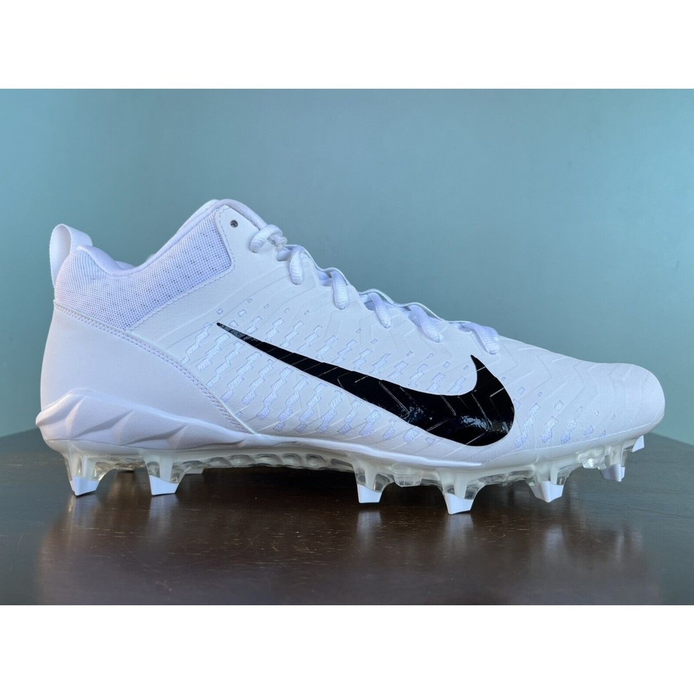 Nike Alpha Menace Pro 2 Low White/Black Football Cleats Men’s Size 15 CV6477-100 - Picture 2 of 11